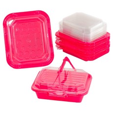 PAMIRE 帕米爾 可愛野餐便當盒 30入 + 蓋子 30入 組, 1套