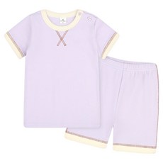 Milk Baby 嬰幼兒撞色縫線夏季內衣上下衣套裝