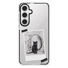 폰팔레트 팬시 애니멀 다크라인 클리어 디자인 휴대폰 케이스