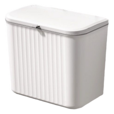 Bomari 廚房掛式垃圾桶, 白色, 1個