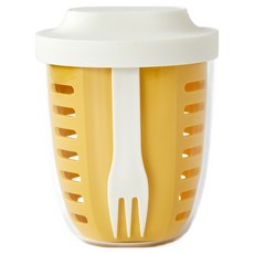Modern House 便於攜帶的濾網型蔬果杯 650ml, 黃色, 1個