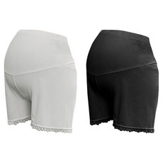 Hueday 雞眼孔孕婦安全褲 2件組