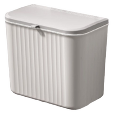 봄아리 주방 걸이형 쓰레기통, 그레이, 1개