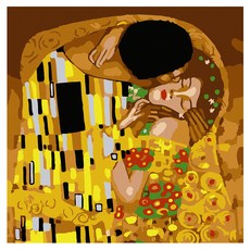 ArtLife 藝術生活 DIY 數字油畫 含框 DA3442 20 x 20cm, 1組, 吻