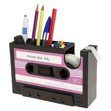 Taminayo 復古膠帶切割器筆筒, 1個, 粉紅色