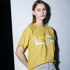 올리비아로렌 여성용 프린팅 하프슬리브 티셔츠 VVCAL5M3181