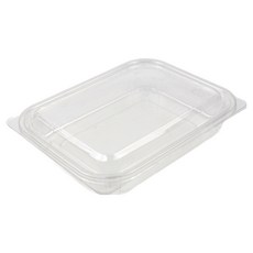 아이엔피 사각 샐러드 용기 투명 500ml 20.5 x 16 x 3.3 cm SK-211, 50개, 1개입