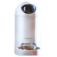 Furspark 大眼睛 AI仿生智能寵物餵食器, 1台, 單一顏色, 3.7L