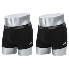 PUMA BODYWEAR 男士四季日常棉質彈性四角褲 2件組