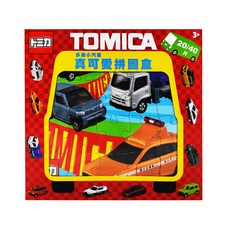 TOMICA 多美小汽車 真可愛拼圖盒, 40片, 款式隨機, 1盒