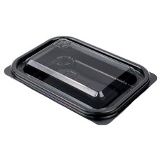 Inp 方形沙拉容器 黑色 14 x 10 x 2.4 cm 80ml SK-201, 1入, 100個
