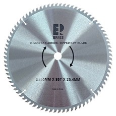 원형 당가루 톱날 80T 355mm ER-153, 1개