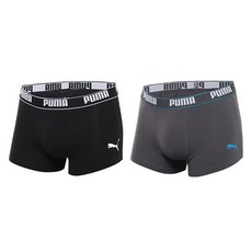 PUMA BODYWEAR 男性用 40支棉質彈性纖維四角褲 2件組