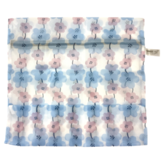 minono 米諾諾 北歐花朵洗衣袋 50 x 40cm, 1個, 藍色 + 紫色 + 白色