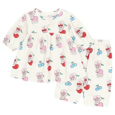 Milk Baby 女童Esther Bunny櫻桃糖果七分睡衣