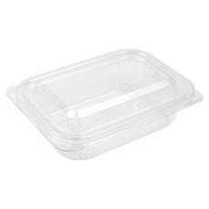 아이엔피 사각 샐러드 용기 투명 14 x 10 x 3.6 cm 185ml SK-202, 50개, 1개입