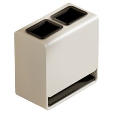 Homevanesse 多用途瀝水餐具廚具筒, 白色, 1個