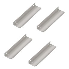 Sarasara黏貼式水槽抽屜家具免打孔把手, 4個, 白色