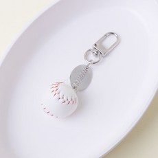 MerciBand 運動球鑰匙圈 棒球, 1個, 白色