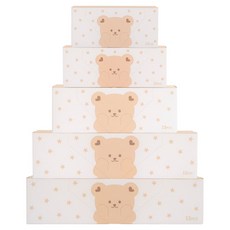 아가드 돗투돗 유아용 항균 지퍼백 MINI 15p + S 15p + M 15p + L 15p + XL 15p 세트, 혼합, 1세트