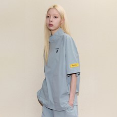 Beentrill 立領寬鬆短袖Anorak BA242WT007