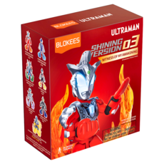 BLOKEES 布魯可 超人力霸王 可動積木公仔 閃耀版 第3彈 款式隨機, 1盒