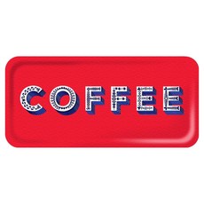 Yamida 咖啡方形託盤 AB3215-245, 1個, 紅色