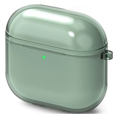 Ringke Air 透明保護殼, 綠色, 1個, AirPods 4代