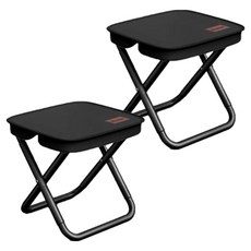 Hauzberry 便攜式折疊輕量登山椅, 2個, 黑色