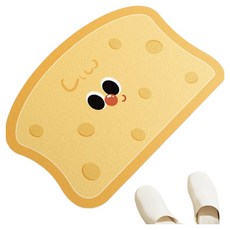 PEONIST 防滑吸水地墊 吐司造型 40 x 60 cm, 1個, 混色