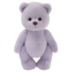 Teddy Tales Lena Bear 短毛娃娃 M + 購物袋, 30cm, 1個, 紫灰色