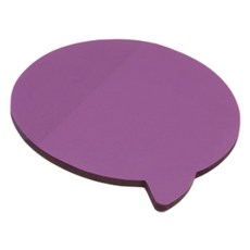 제이앤케이 화려한 컬러의 말풍선 모양의 메모스틱, 보라, 50매, 4개