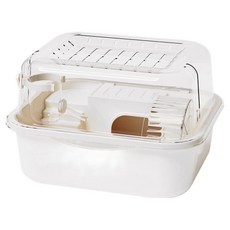 Lanboer 倉鼠粉彩一體成型籠 FREE, 白色, 1個