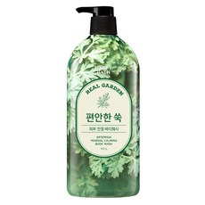해피바스 리얼가든 바디워시 편안한 쑥, 900g, 1개