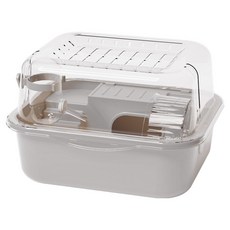 랜보어 햄스터 파스텔 일체형 케이지 FREE, 그레이, 1개