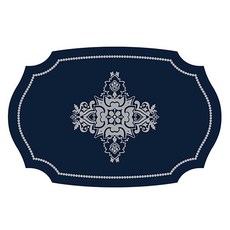 오마주 TM 실리콘 테이블매트, 1개, 440 x 290 mm), 스페니쉬 네이비