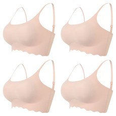 GLAM GONGGAM Bust無痕無縫裸感運動細肩帶內衣 4件組