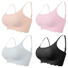 GLAM GONGGAM Bust無痕無縫裸感運動細肩帶內衣 4件組