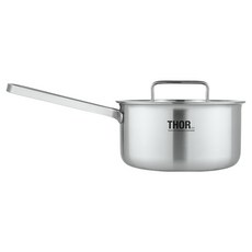 LIHAN Living Curator 托爾通5層不鏽鋼電磁爐單柄鍋, 銀色, 16cm, 1個