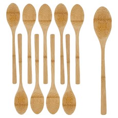 竹湯匙, 自然色, 單品, 10個