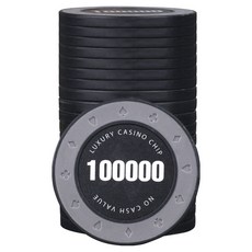 AAHM 16G邊緣撲克籌碼 500, 黑色, 25個