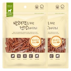굿데이 강아지 건강레시피 간식, 오리고기 소프트, 300g, 2개
