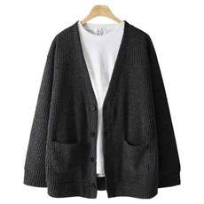 M.N.C 舒適羅紋彈性開襟衫 MDCD220LW