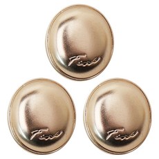 동대문단추왕 고급 금장 파인 단추 12mm, 골드반광, 3개