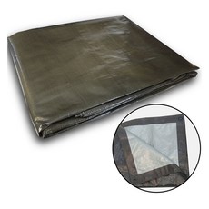 노바리빙 타포린 방수포, 올리브그린 + 실버