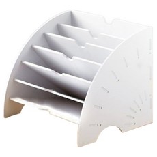 日常館 文件收納 桌上型文件收納 文件架 A4, 白色, 1個