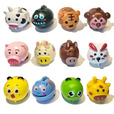 PERZOOM 恐龍蛋裡的動物迴力車12件組, 1套, 混合色