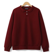 엠엔씨 투버튼 오버핏 카라넥 니트 맨투맨 MDMU465CM