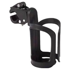 JUSTPICK 機車 滑板車 嬰兒車 大容量 杯架 支架, 黑色, 單一商品