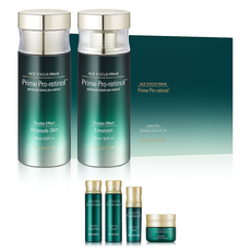 ISA KNOX 伊莎諾絲 AGE FOCUS PRIME 頂級雙效化妝水 100ml + 乳液 100ml + 化妝水 20ml + 乳液 20ml + 粉液 7ml + 乳霜 10ml 套組, 1套